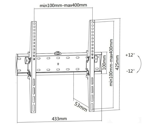 Мощный и надежный кронштейн ULTRAMOUNTS UM838T - идеальное решение для вашего черного телевизора!