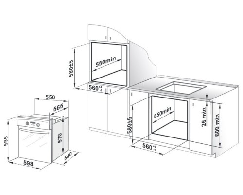 Духовой шкаф GEFEST ЭДВ ДА 602-01 А черный: современное сочетание стиля и функциональности