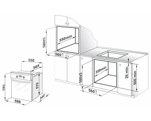 Духовой шкаф GEFEST ЭДВ ДА 622-04 А черный: идеальное сочетание стиля и функциональности