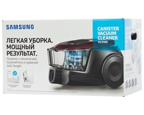 Мощный и стильный пылесос SAMSUNG VC18M31A0HP - идеальный помощник в борьбе с пылью!