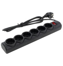 Сетевой фильтр DEFENDER DFS 151 (99494) 6 розеток, 1.8 м, с/з, черный