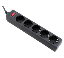 Сетевой фильтр DEFENDER ES (99484) 5 розеток, 1.8 м, с/з, черный