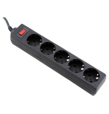 Сетевой фильтр DEFENDER ES (99484) 5 розеток, 1.8 м, с/з, черный