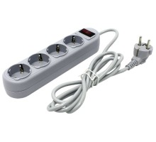 Сетевой фильтр DEFENDER ES Lite (99487) 4 розетки, 1.8 м, с/з, серый