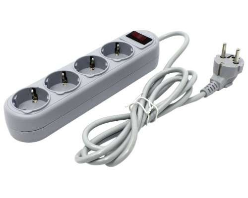 Защитите свои устройства с помощью сетевого фильтра DEFENDER ES Lite - надежная защита, удобство использования и стильный серый дизайн!