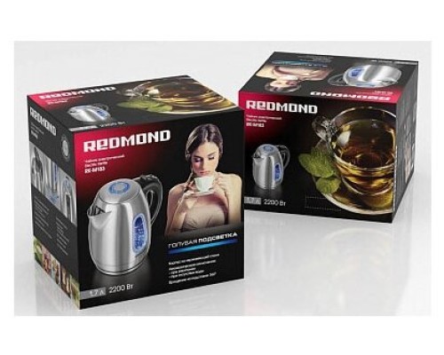 Быстрый и стильный - электрочайник REDMOND RK-M183 серебристого цвета