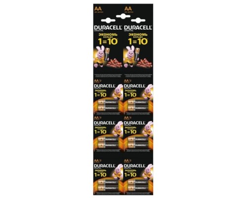 Надежная энергия для ваших устройств: батарейка DURACELL LR6-4BL MN1500 AA блистер 4шт