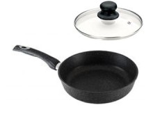 Сковорода ГОРНИЦА Гранит с2411аг 24х5,5см + крышка