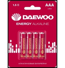 Батарейка DAEWOO Energy Alkaline AAA LR03 1.5B(4)