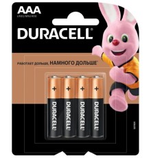 Батарейка DURACELL LR03-4BL MN2400 AAA блистер 4шт
