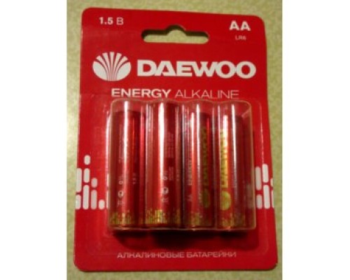 Батарейка DAEWOO Energy Alkaline AA LR06 1.5B(4): мощная энергия для вашего устройства