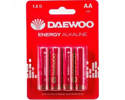 Батарейка DAEWOO Energy Alkaline AA LR06 1.5B(4): мощная энергия для вашего устройства