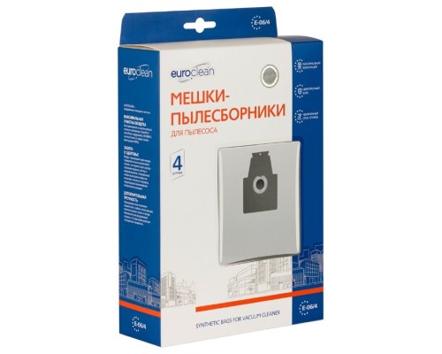 Забудьте о пыли с мешками EURO clean E-06/4! Мощная защита для вашего пылесоса!