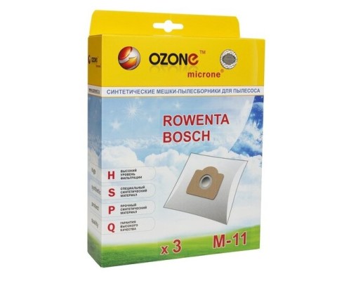 Мешок для пылесоса OZONE micron M-11: мощная фильтрация для идеальной чистоты в вашем доме!