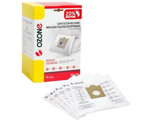 Максимальная эффективность и чистота с мешком для пылесоса OZONE XXL-05!