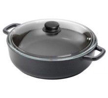 Жаровня ГОРНИЦА Гранит Ж2611аг тефл 26х7см +кр