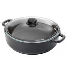 Жаровня ГОРНИЦА Гранит Ж2611аг тефл 26х7см +кр