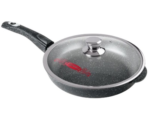 Идеальная сковорода ГОРНИЦА Гранит съемной ручкой и крышкой - незаменимый помощник на кухне!