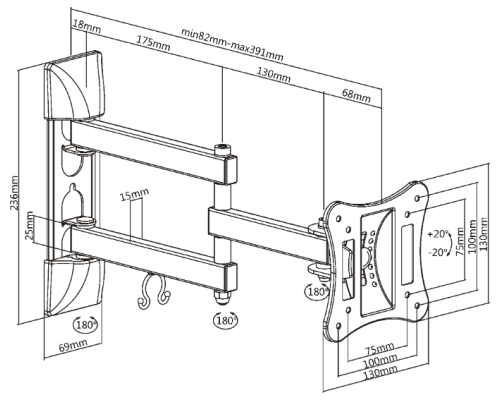 Ультрафункциональный кронштейн ULTRAMOUNTS UM895: надежная поддержка для вашего телевизора!