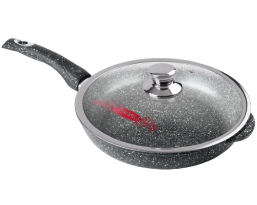 Идеальная сковорода ГОРНИЦА Гранит с2611аг 26х5,5см + крышка для мастер-шефов!