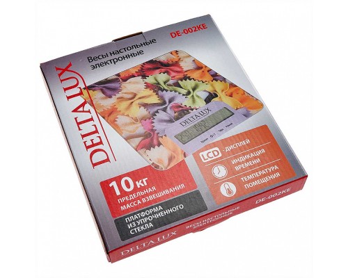 DELTA DE-002КЕ LUX Фарфалле: кухонные весы с функцией взвешивания до 10 кг