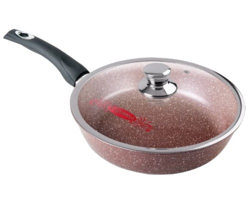 Новая сковорода ГОРНИЦА Шоколад с2052аш 20х5,1см + крышка: идеальное сочетание качества и удобства!