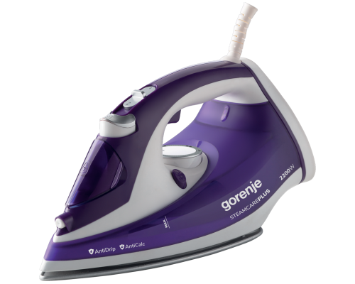 Быстро и безупречно гладьте с утюгом GORENJE SIH2200BBC в фиолетовом/белом дизайне!