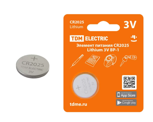 TDM CR2025 Lithium 3V BP-1: надежная энергия для вашего устройства