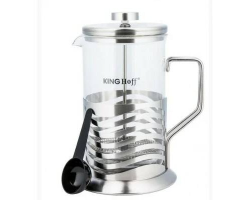 Наслаждайтесь идеальным кофе с френч-прессом KINGHOFF KH-4833 350мл!