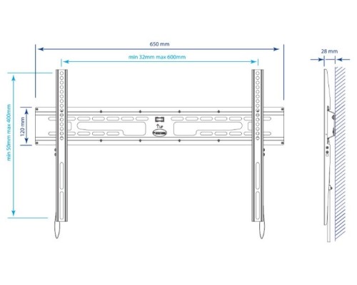 Идеальное крепление для телевизора: кронштейн KROMAX FLAT-1 черный