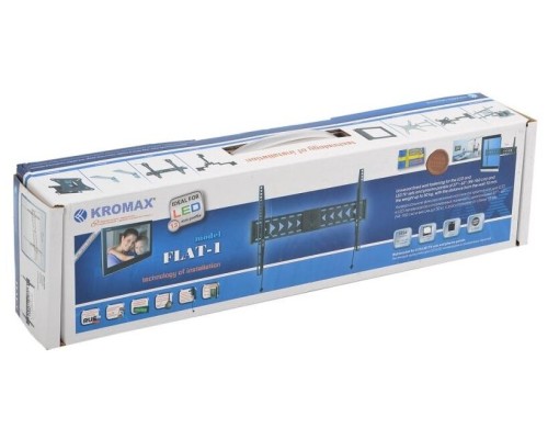 Идеальное крепление для телевизора: кронштейн KROMAX FLAT-1 черный