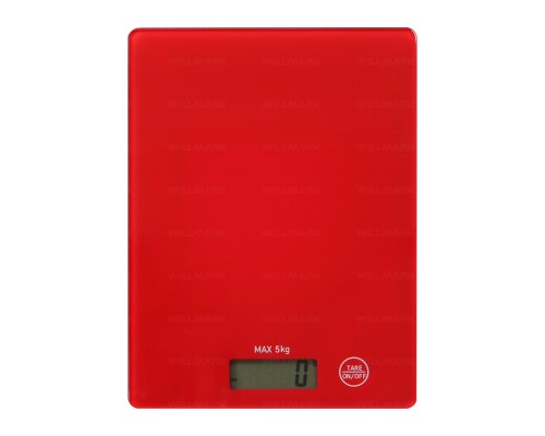 Кухонные весы WILLMARK WKS-511D: стильный и практичный красный дизайн