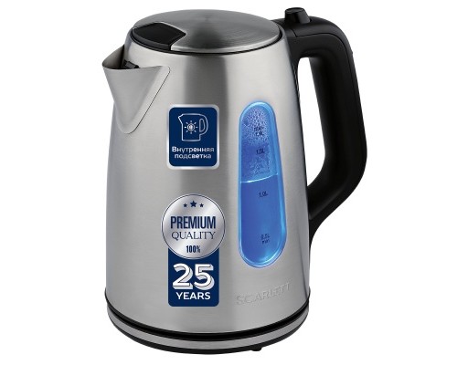 Быстрый и стильный: электрочайник SCARLETT SC-EK21S101 - идеальный выбор для горячих напитков!