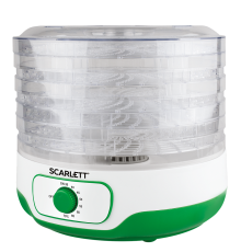 Сушилка для овощей и фруктов SCARLETT SC-FD421015 белый с зеленым