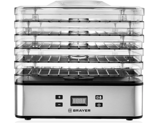 Быстро и вкусно! Сушилка BRAYER BR1900 для овощей и фруктов - идеальное решение для здорового перекуса!