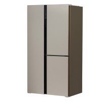 Холодильник HYUNDAI CS5073FV шампань стекло (трехкамерный)