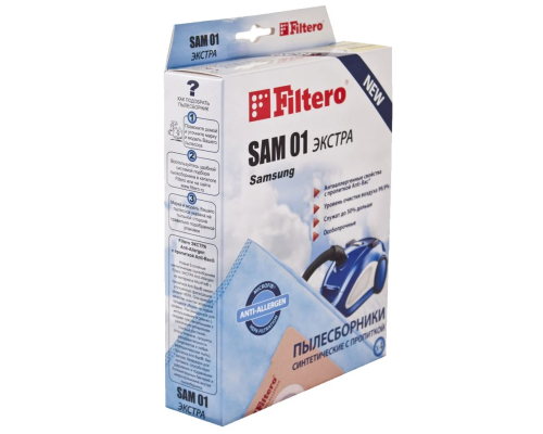 Мощный фильтрующий мешок FILTERO SAM 01 (4) - идеальное решение для чистоты вашего дома!