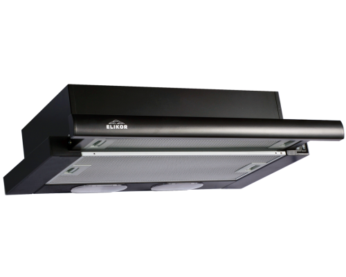 "Элегантная вытяжка ELIKOR ИНТЕГРА 60П-400-В2Л в черном исполнении"