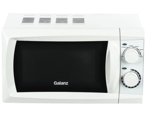 Наслаждайтесь быстрым и удобным приготовлением с Микроволновой печью GALANZ MOS-2002MW в стильном белом цвете!
