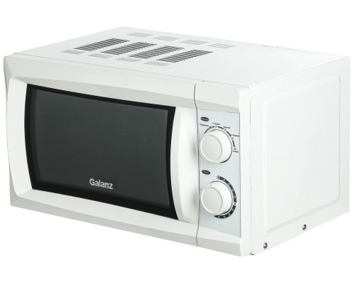 Наслаждайтесь быстрым и удобным приготовлением с Микроволновой печью GALANZ MOS-2002MW в стильном белом цвете!