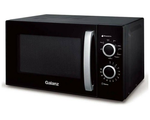 Быстрый и стильный помощник на кухне - микроволновая печь GALANZ MOG-2009MB в черном исполнении!