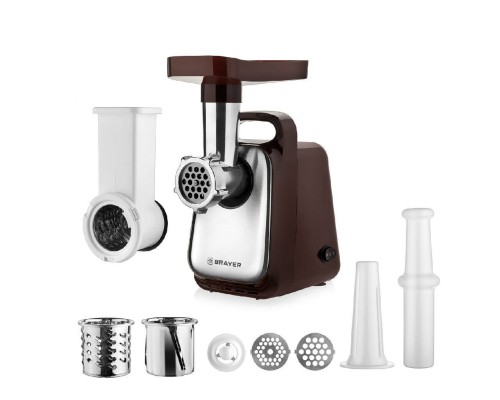 Мощная мясорубка BRAYER BR1601: надежное качество и идеальное перемалывание!