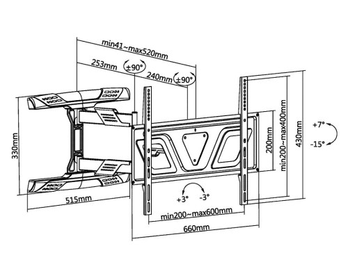 Мощный и надежный кронштейн ULTRAMOUNTS UM910: идеальное решение для вашего домашнего кинотеатра!