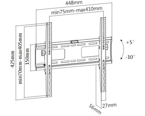 Надежный и стильный кронштейн ULTRAMOUNTS UM841T для идеального крепления вашего телевизора