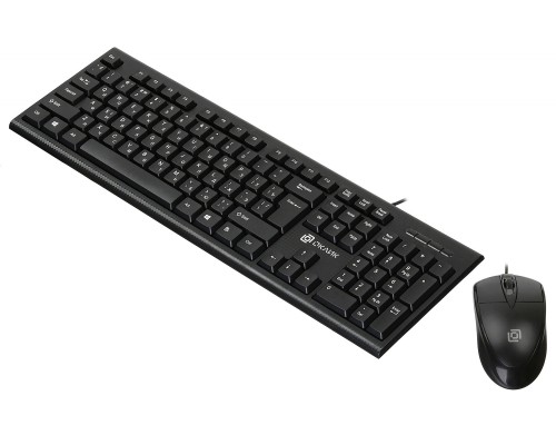 OKLICK 640M: надежная клавиатура и мышь в черном исполнении (1102281)