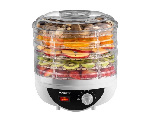 Быстрая и удобная сушилка SCARLETT SC-421 для овощей и фруктов - сохраняйте витамины и аромат свежих продуктов!