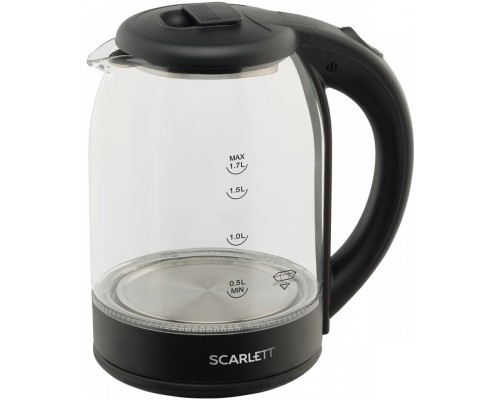 Стильный и мощный: электрочайник SCARLETT SC-EK27G90 черный