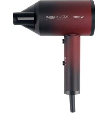 Фен SCARLETT SC-HD70I38 черный с красным