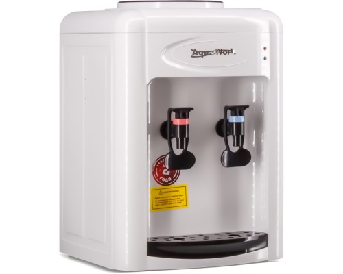 Наслаждайтесь освежающей водой с кулером Aqua Work 0.7-TWR! Удобство и стиль в бело-черном дизайне