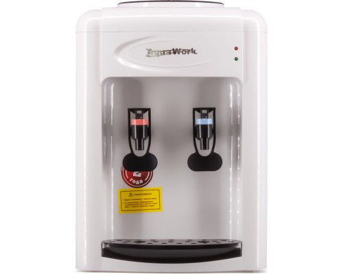 Наслаждайтесь освежающей водой с кулером Aqua Work 0.7-TWR! Удобство и стиль в бело-черном дизайне